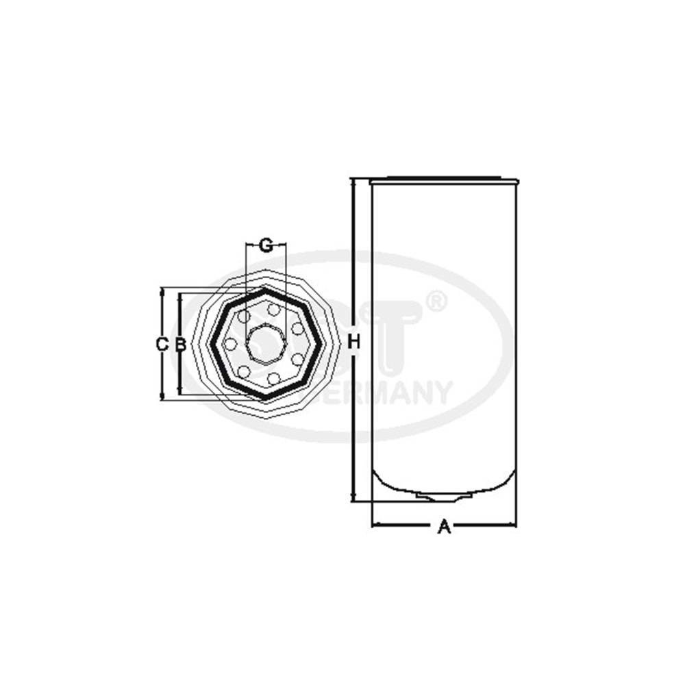 FİLTRE MAZOT ATOM CATERPILAR
