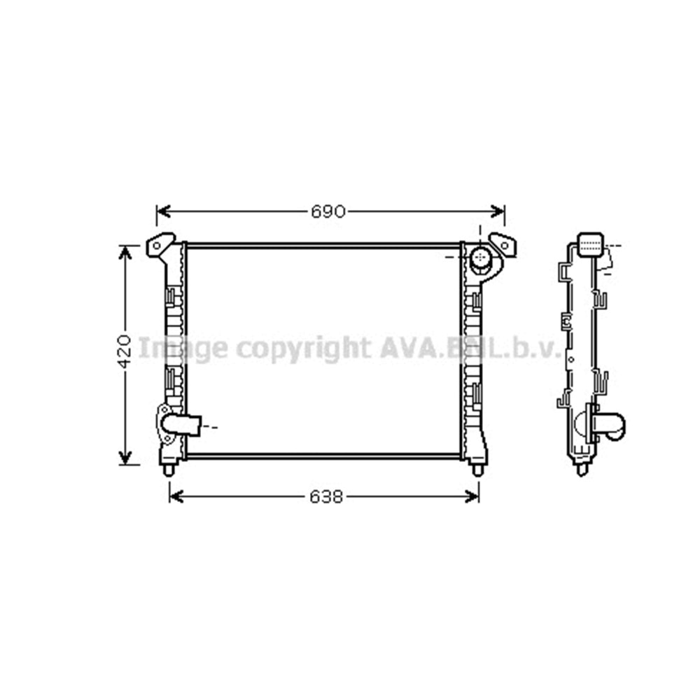 MINI RADYATÖR 570x400 R53 R50