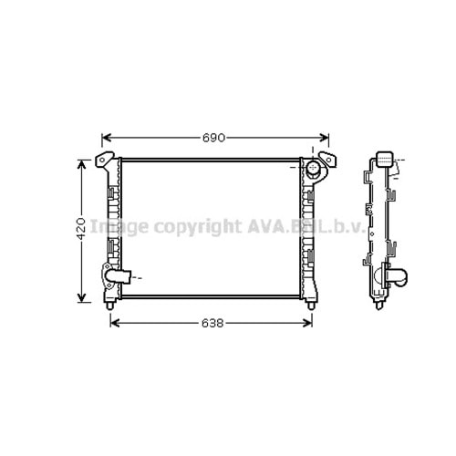 MINI RADYATÖR 570x400 R53 R50