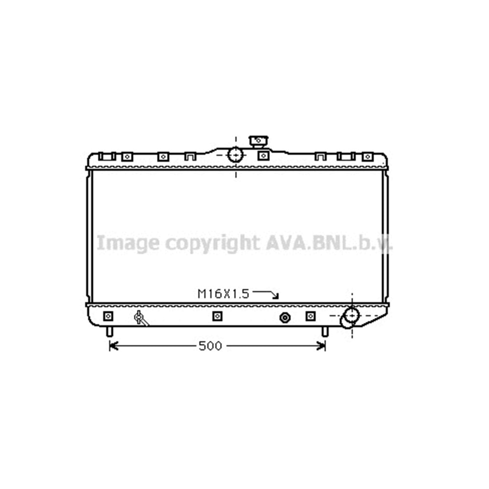 TOYOTA RADYATÖR 35x69 COROLLA 20D