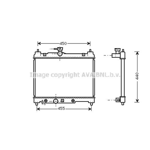 TOYOTA RADYATÖR 35x48 YARİS VITZ OTO