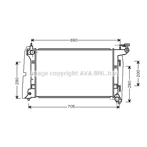 TOYOTA RADYATÖR 35x60 COROLLA 16 02-04