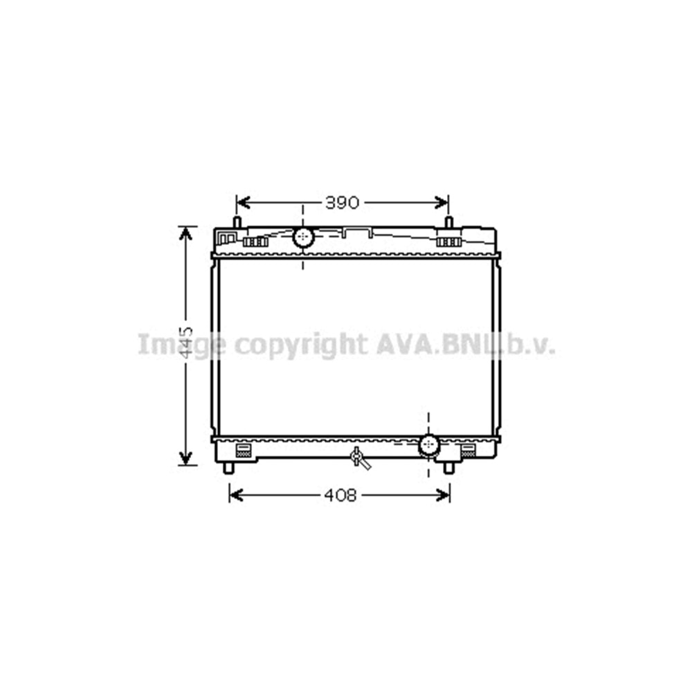 TOYOTA RADYATÖR 48x35 YARIS 2005+